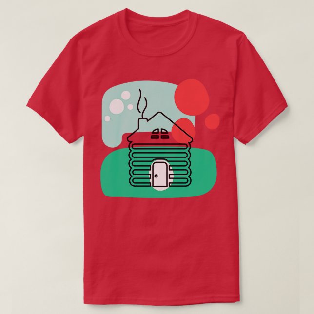 Abstract Gingerbread House T-Shirt (Design Front)