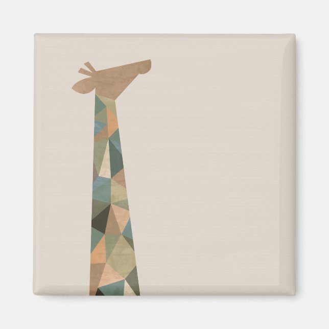 Abstract Giraffe Magnet (Front)
