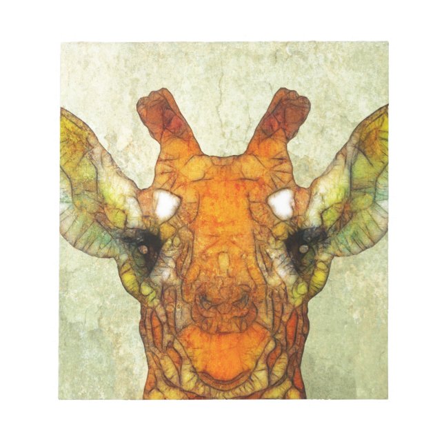 abstract giraffe notepad (Front)
