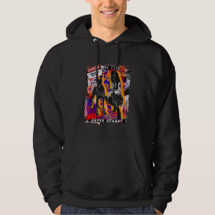 Abstract Girl Doberman Cities Style Collagen Rebel Hoodie