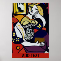 Abstract Girl on Cell Phone