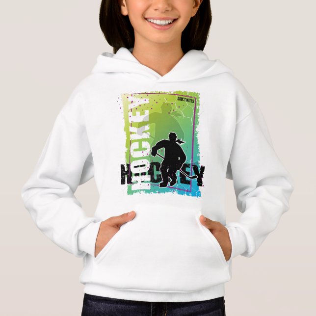 Abstract Girls Hockey (Front)