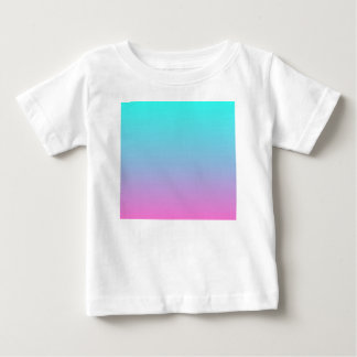 abstract girly pink turquoise ombre mermaid colour baby T-Shirt