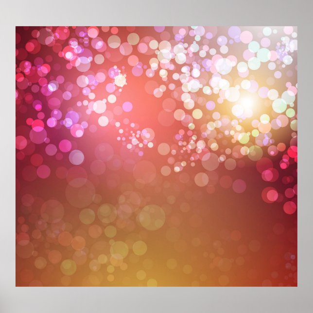 Abstract glamourous sparkle background. poster (Front)