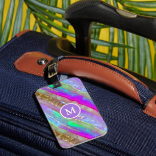 Abstract Glass Art Luggage Tag