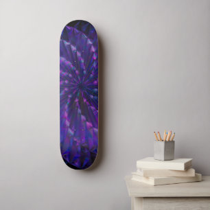 Abstract Glass Pinwheel Skateboard