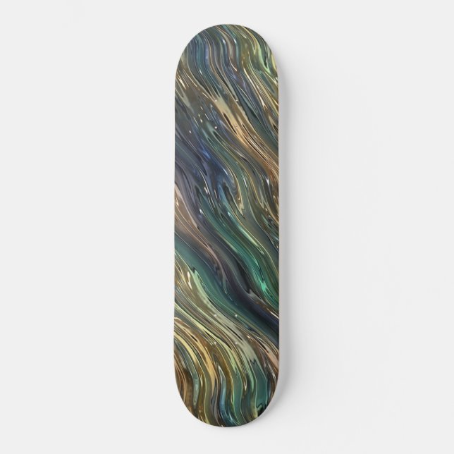 Abstract Glass Skateboard (Front)