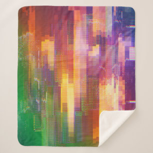 Abstract glitch: test screen texture sherpa blanket