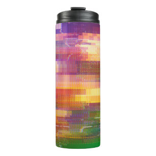 Abstract glitch: test screen texture thermal tumbler