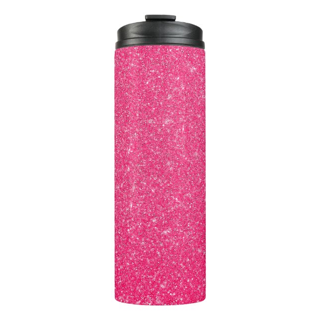 Abstract glitter lights background. de-focusedback thermal tumbler (Front)