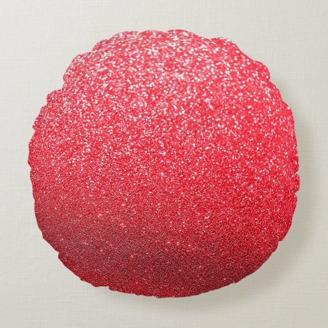 Abstract glitter lights backgroundabstract, graphi round cushion (Front)