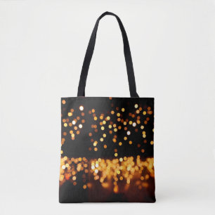 Abstract glitter lights tote bag