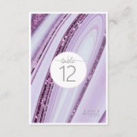 Abstract Glitter Strata Table Number Lilac ID903