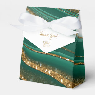 Abstract Glitter Strata Wedding Thank You Gr ID903 Favour Box