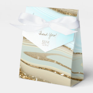 Abstract Glitter Strata Wedding Thank You ID903 Favour Box