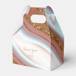 Abstract Glitter Strata Wedding Thanks V2 SW ID903 Favour Box