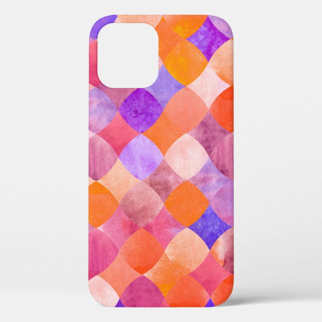 Abstract glitter watercolor geometric pattern Case-Mate iPhone case (Back)