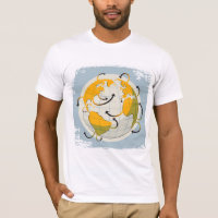 Abstract Globe Mens T-Shirt