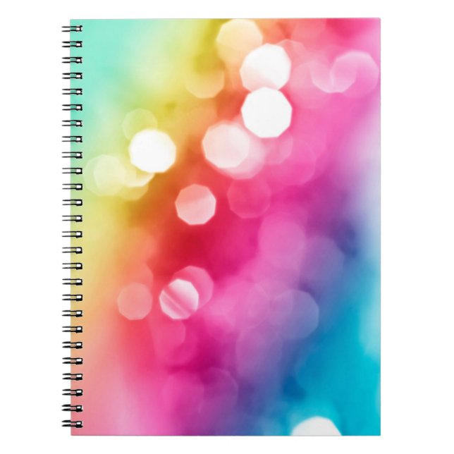 Abstract Glow Spiral Notebook (Front)