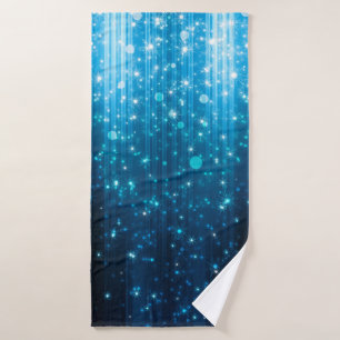 Abstract glowing background bath towel