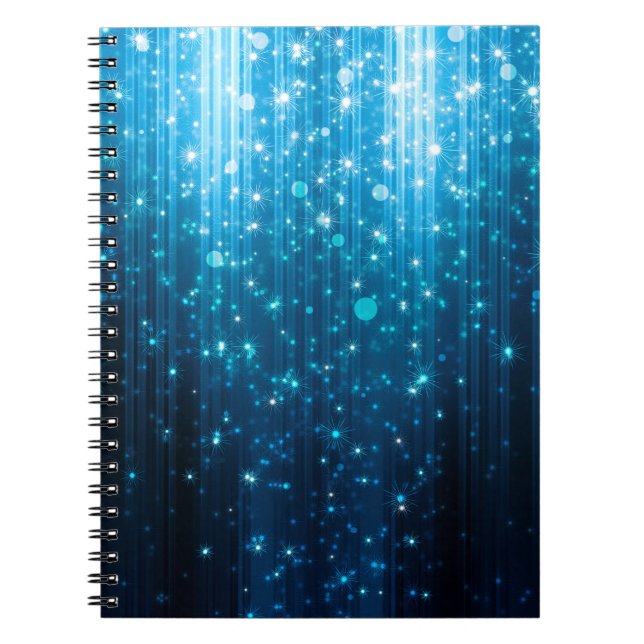 Abstract glowing background notebook (Front)