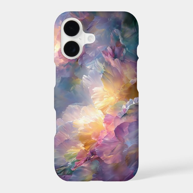 Abstract glowing pastel floral composition (Back)