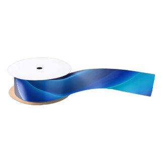 Abstract Glowing Wave Light Background | Modern Satin Ribbon