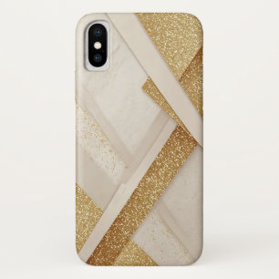 Abstract Gold and Beige Geometric Pattern Case-Mate iPhone Case