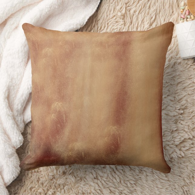 Abstract Gold And Rust Art Cushion (Blanket)