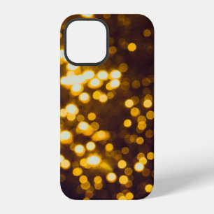 Abstract gold bokeh with black background iPhone 12 case