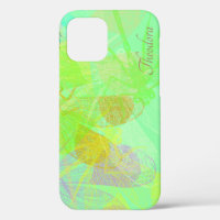 Abstract Gold Dragonfly Blue Pastel Pattern
