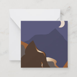 Abstract gold landscape card