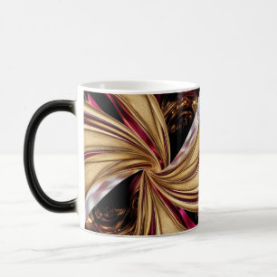 Abstract Gold Magenta Fusion Vortex Color Morphing Magic Mug