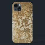 Abstract Gold Painting with Silver Speckles iPhone 13 Case<br><div class="desc">Megan Meagher created this abstract gold painting that features silver speckles. A very contemporary piece, art lovers should add this piece to their collection ASAP!</div>