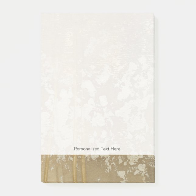 Abstract Gold Painting with Silver Speckles Post-it Notes (Front)