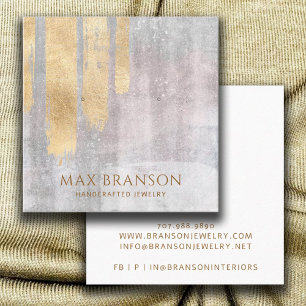 Abstract Gold Pink Jewellery Designer Display Card