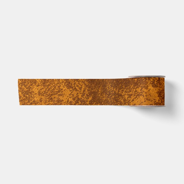Abstract gold rustic paper satin ribbon (Front)