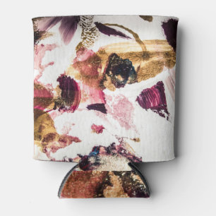Abstract Gold Sparkles Creative Art Can Cooler