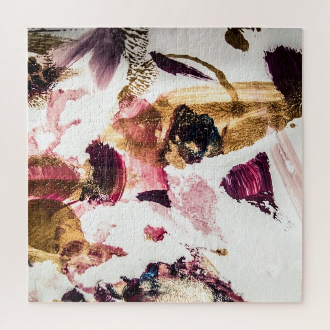 Abstract Gold Sparkles Creative Art Jigsaw Puzzle (Vertical)