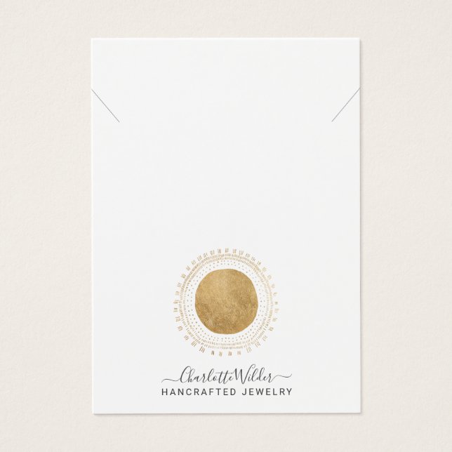 Abstract Gold Sun Handcrafted Faux Foil Product (Front)