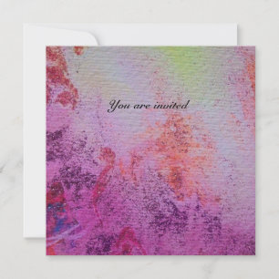 ABSTRACT GOLD SWIRLS  gold metallic,red purple Invitation