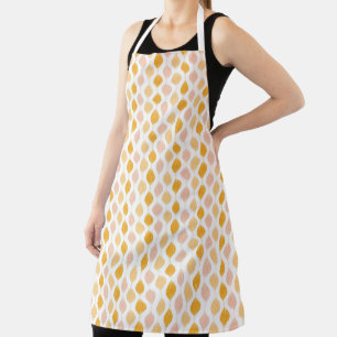 Abstract golden ogee pattern background apron