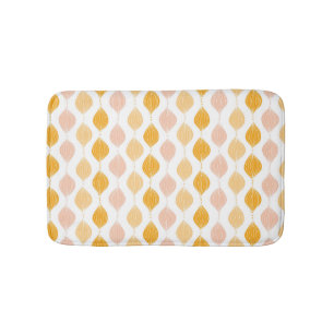 Abstract golden ogee pattern background bath mat