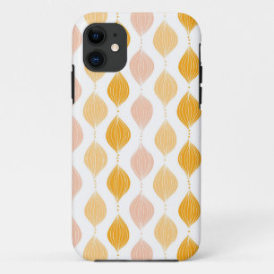 Abstract golden ogee pattern background Case-Mate iPhone case