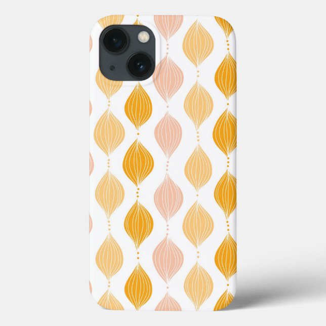 Abstract golden ogee pattern background Case-Mate iPhone case (Back)