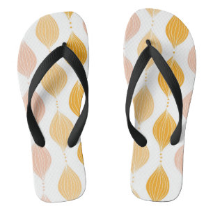 Abstract golden ogee pattern background jandals