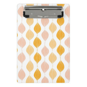 Abstract golden ogee pattern background mini clipboard