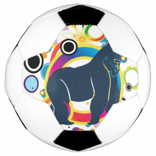 Abstract Gorilla Soccer Ball