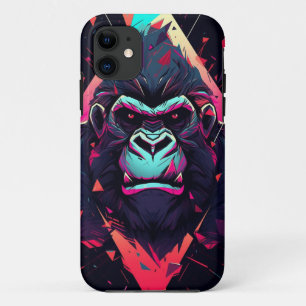 Abstract gorilla with bright colours Case-Mate iPhone case