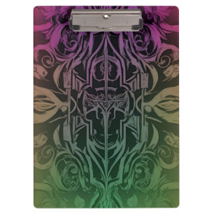 Abstract Gothic Gradient Clipboard